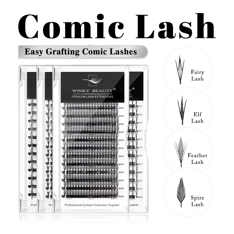Anime Cosplay Lashes - رموش وينكي بيوتي الجاهزة ذات الشكل