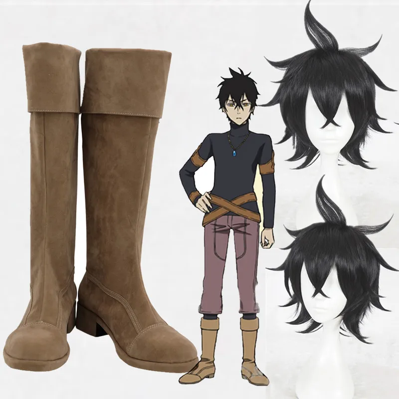 Cosplay Anime Black Hair - أحذية تنكرية لشخصية أنمي يونو جرينبيلور،