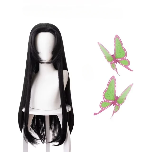 Cosplay Anime Black Hair - أنيمي Kochou Kanae شعر مستعار Kimetsu