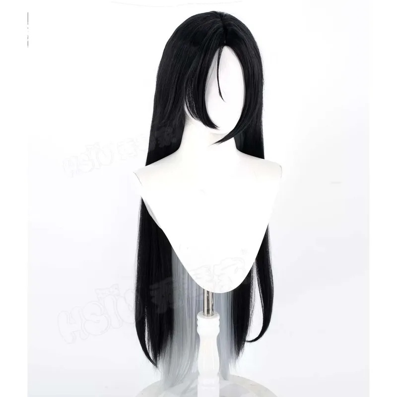 Cosplay Anime Black Hair - باروكة شعر صناعي طويلة سوداء مقاومة