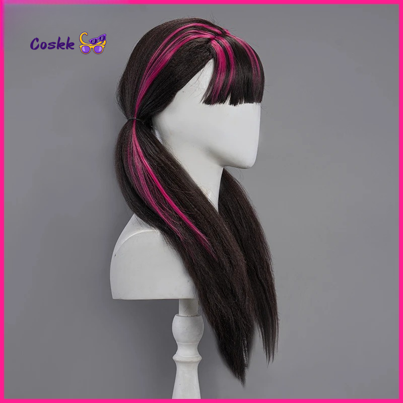 شعر مستعار طويل بطول 60 سم بال - مراجعة Cosplay Anime Black Hair وسعره