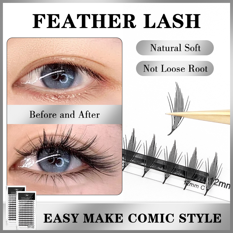 رموش وينكي بيوتي الجاهزة ذات ا - مراجعة Anime Cosplay Lashes وسعره