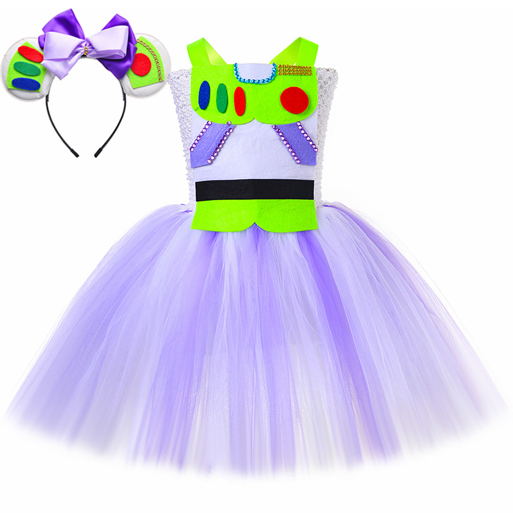 أزياء الفتيات Buzz Lightyear ل - مراجعة Anime Cosplay Toddler وسعره