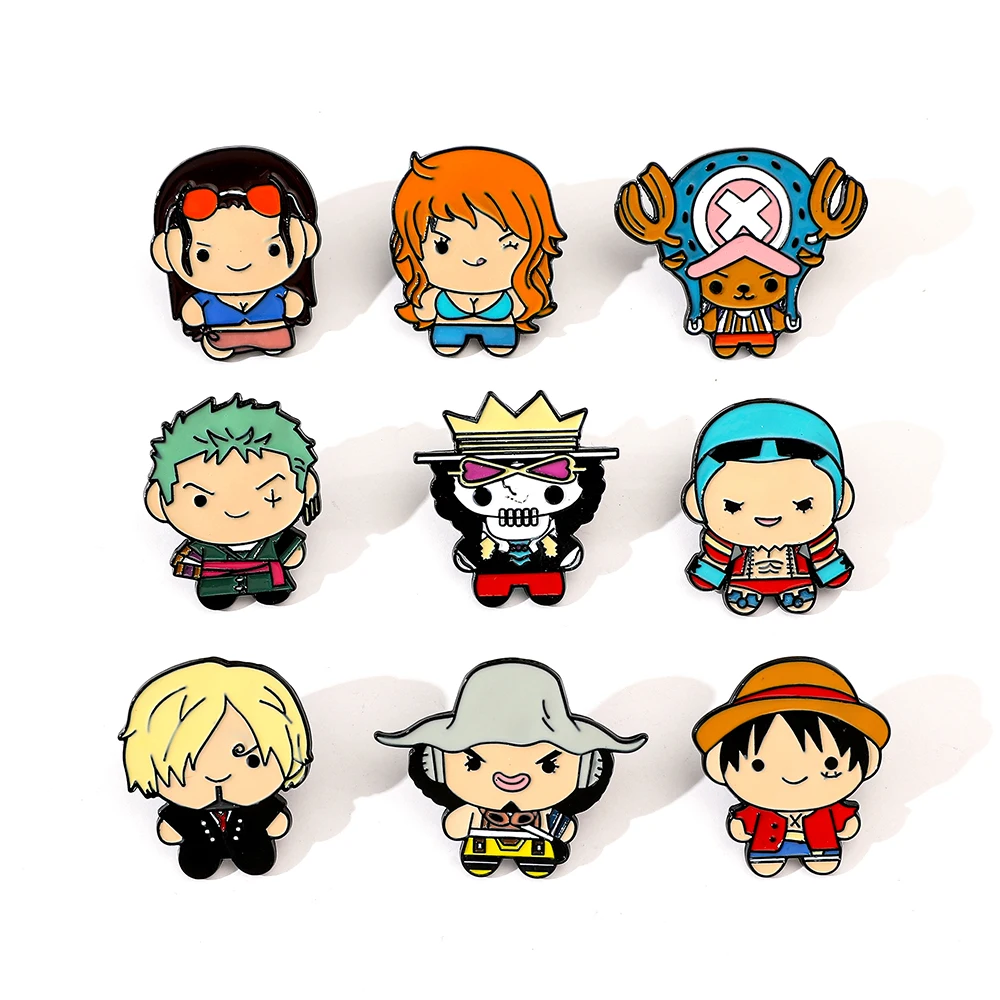 9 قطع دبابيس كرتونية إبداعية م - مراجعة Anime Cosplay One Piece وسعره