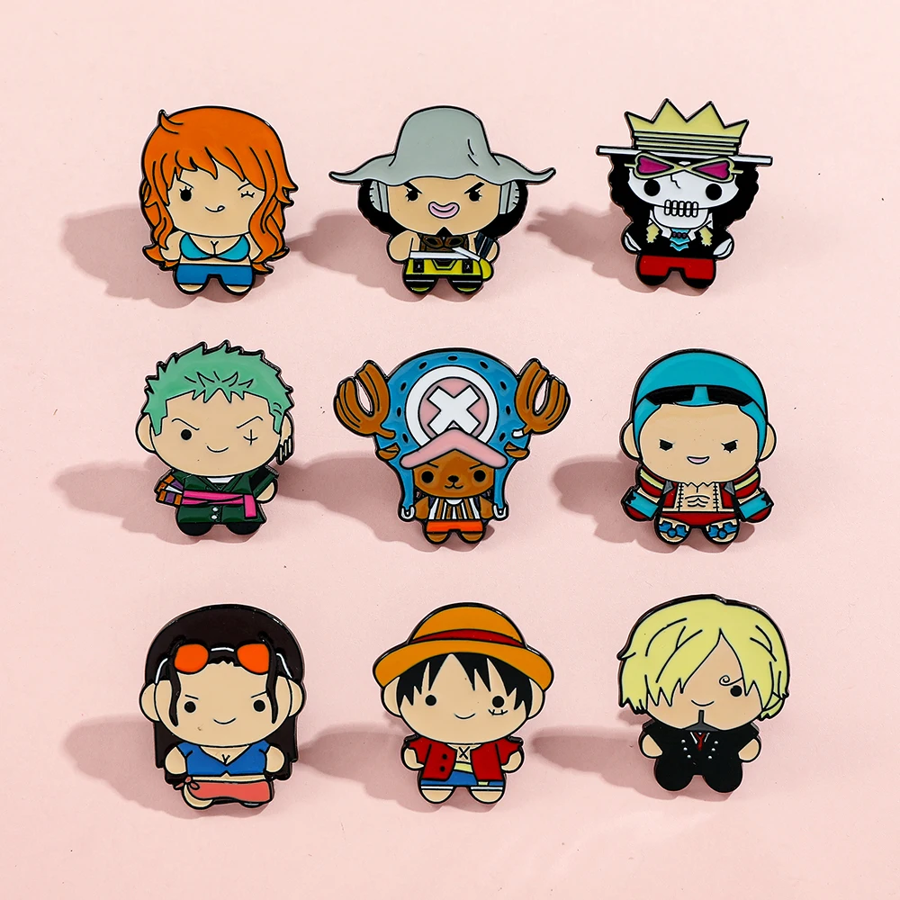 9 قطع دبابيس كرتونية إبداعية م - مراجعة Anime Cosplay One Piece وسعره