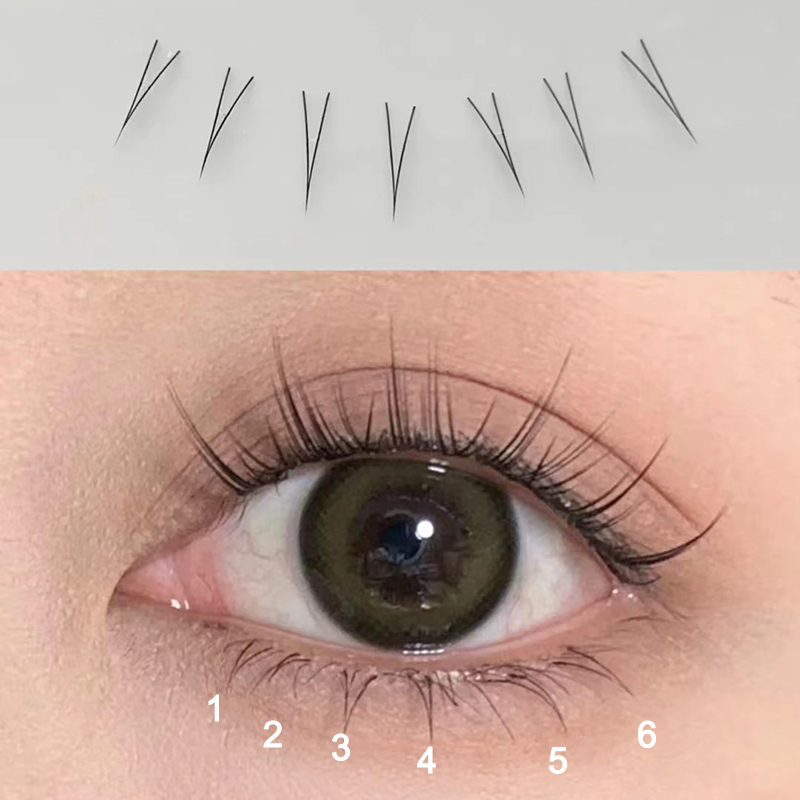 J حليقة على شكل حرف V تحت رمش  - مراجعة Anime Cosplay Lashes وسعره