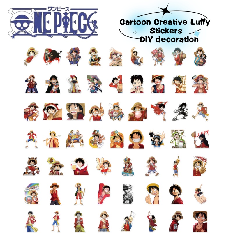 ملصقات كرتونية لشخصية لوفي من  - مراجعة Anime Cosplay One Piece وسعره
