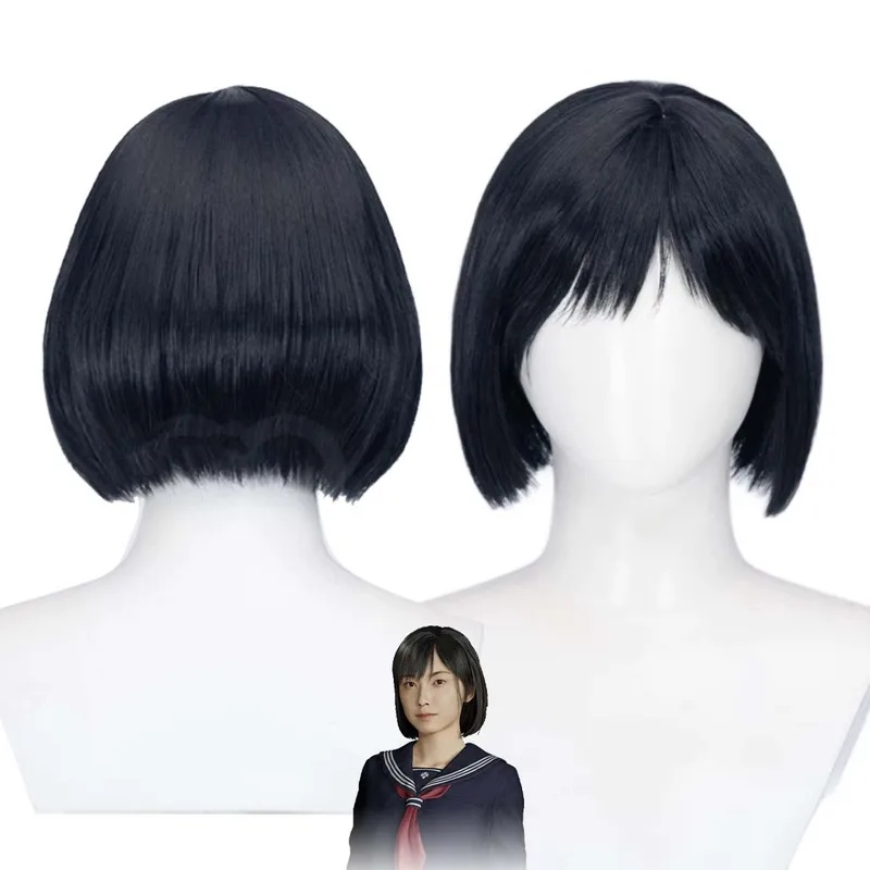 باروكة شعر صناعي مقاومة للحرار - مراجعة Cosplay Anime Black Hair وسعره
