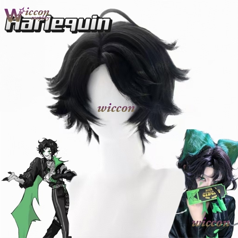 شعر مستعار كامل لشخصية المهرج  - مراجعة Cosplay Anime Black Hair وسعره